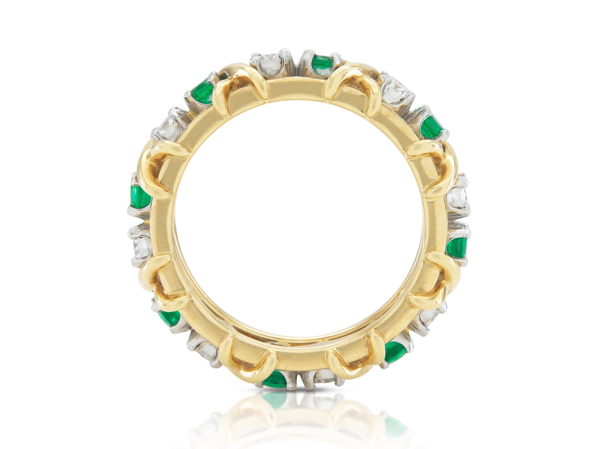 Tiffany & Co. Jean Schlumberger Sixteen Stone Ring with Emeralds