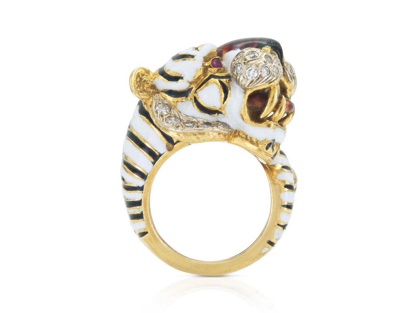 Vintage 1960s Frascarolo Tiger Ring