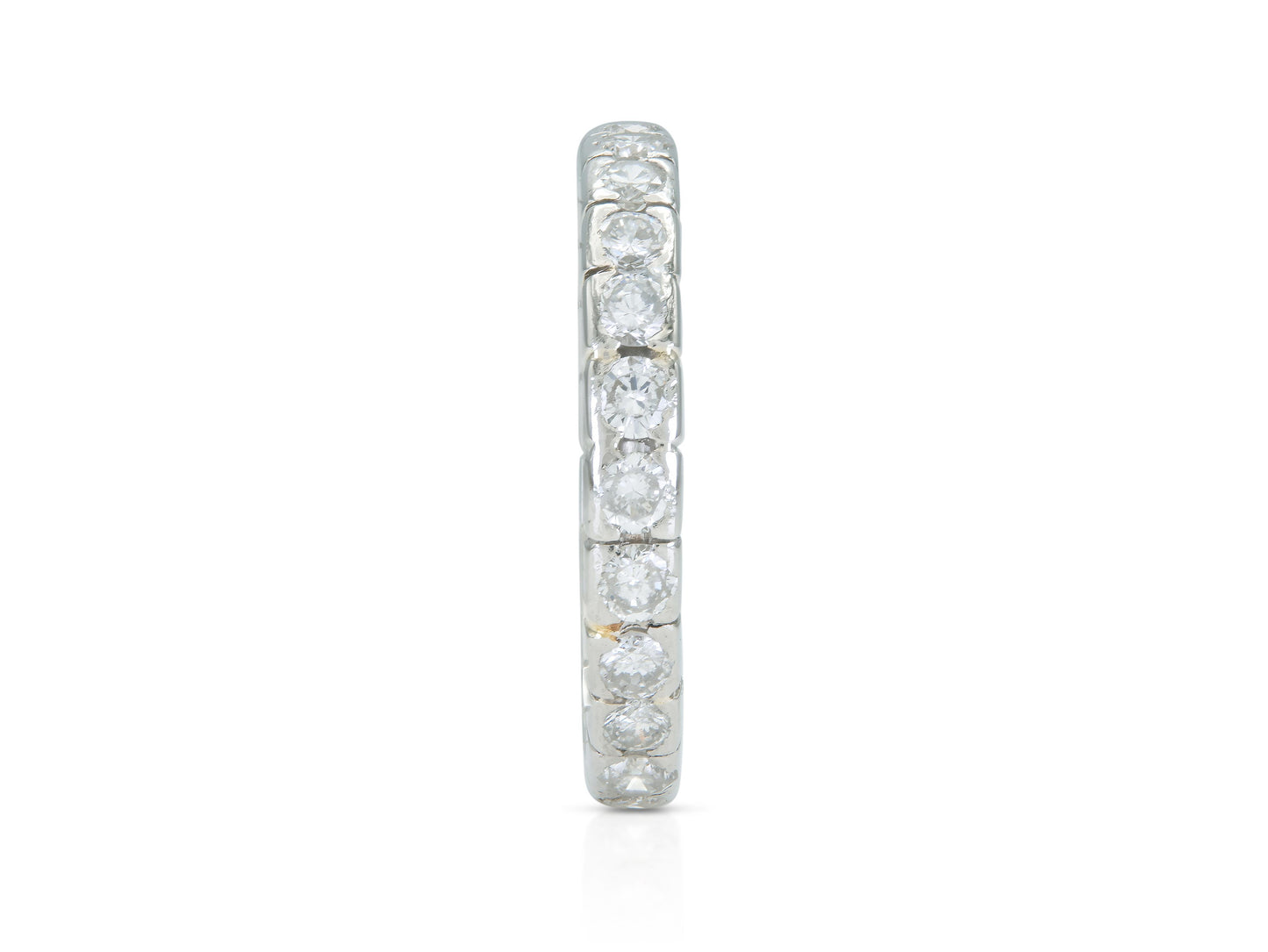 Vintage 1940s 1.15 Carat Diamond Eternity Band