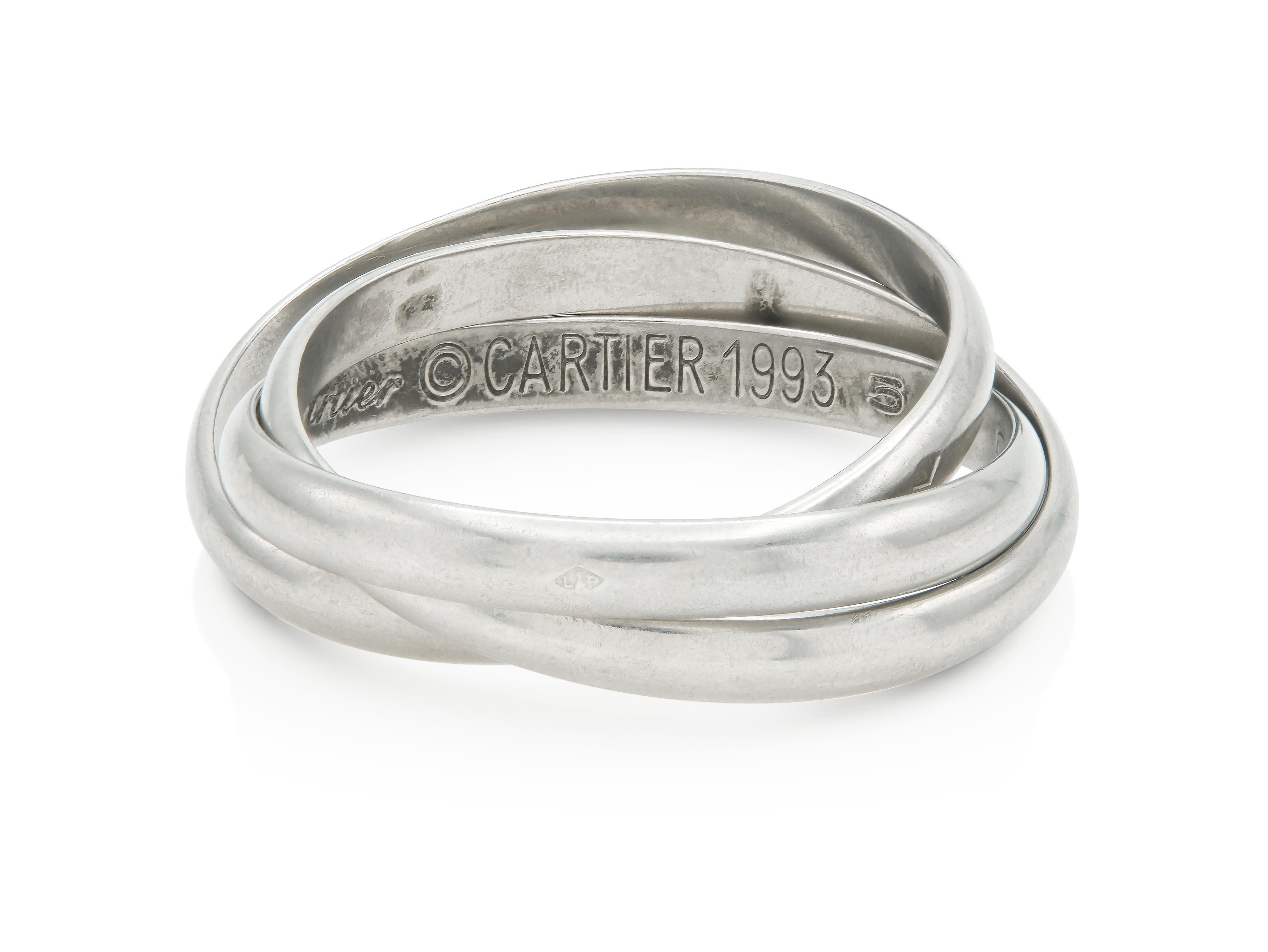 Cartier トリニティ　90年代　#46 Vintage 1990s Cartier Trinity Ring – Eric Originals & Antiques Ltd