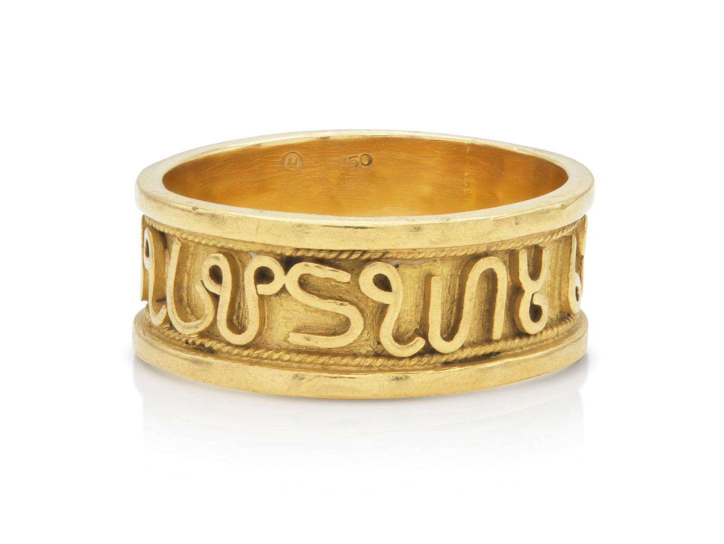 Vintage 1980s Gold Zodiac Band
