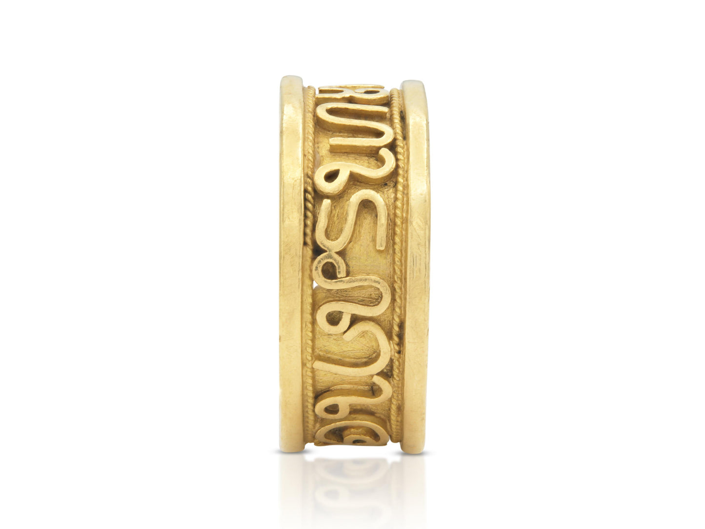 Vintage 1980s Gold Zodiac Band