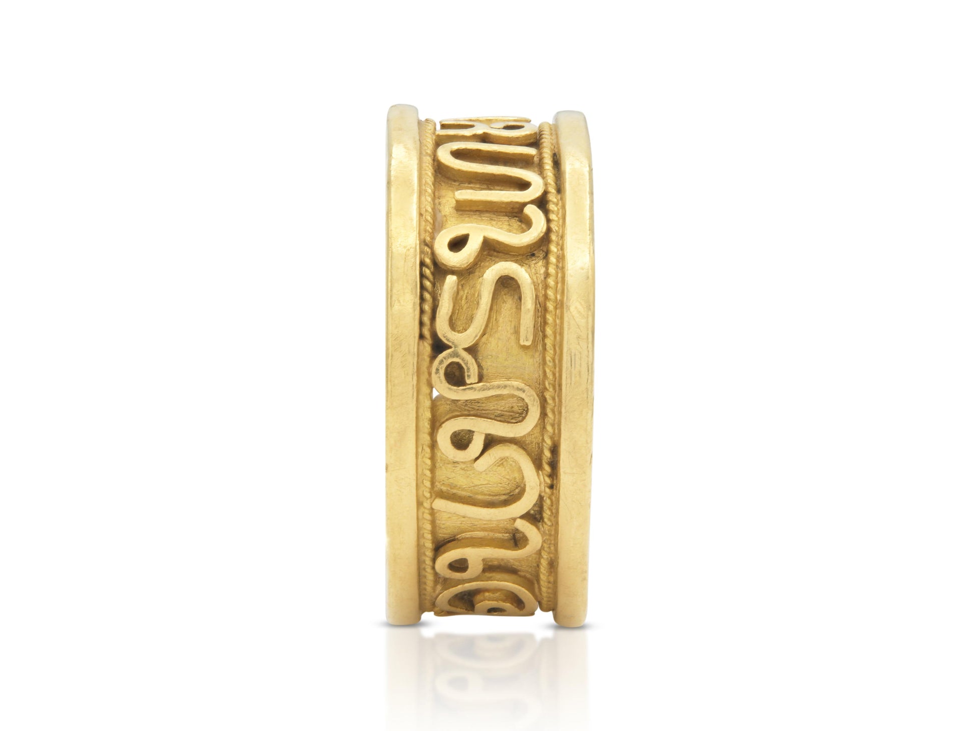 Vintage 1980s Gold Zodiac Band