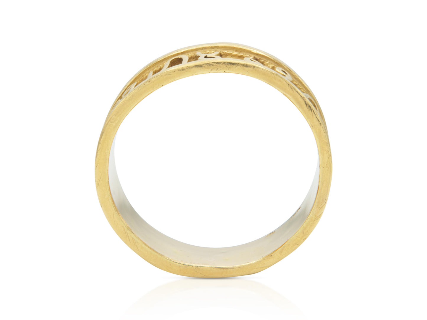 Vintage 1980s Gold Zodiac Band