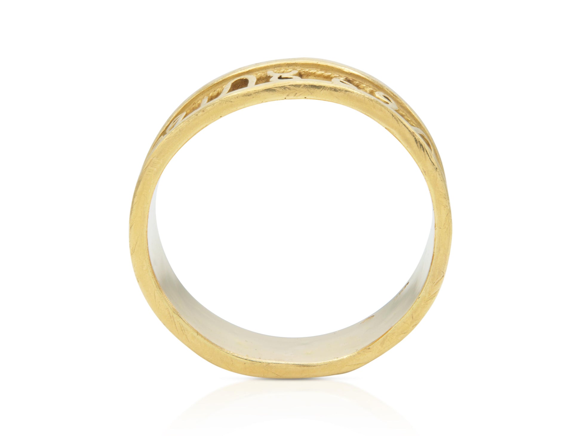 Vintage 1980s Gold Zodiac Band