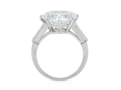 Vintage 1950s Van Cleef & Arpels 7.72 Carat Heart-Shaped Diamond Engagement Ring