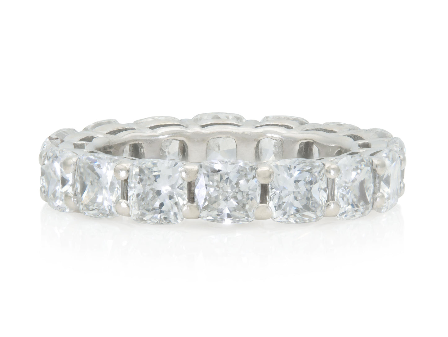 6.40 Carat Cushion Cut Diamond Eternity Band
