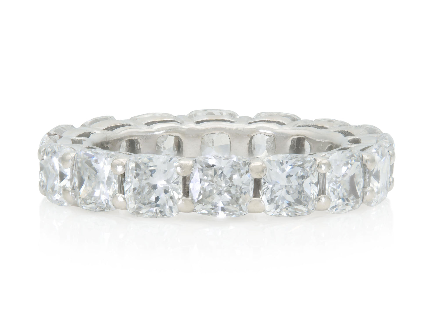 6.40 Carat Cushion Cut Diamond Eternity Band