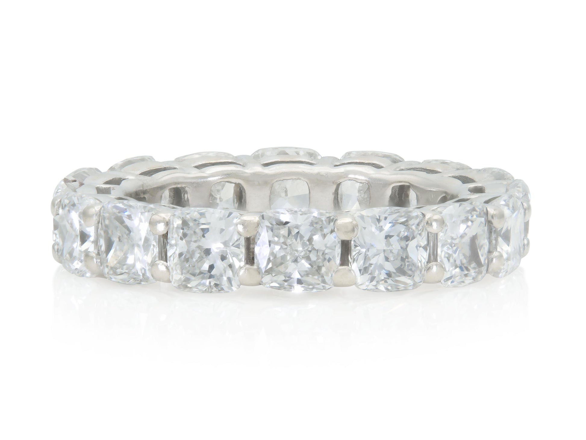 6.40 Carat Cushion Cut Diamond Eternity Band