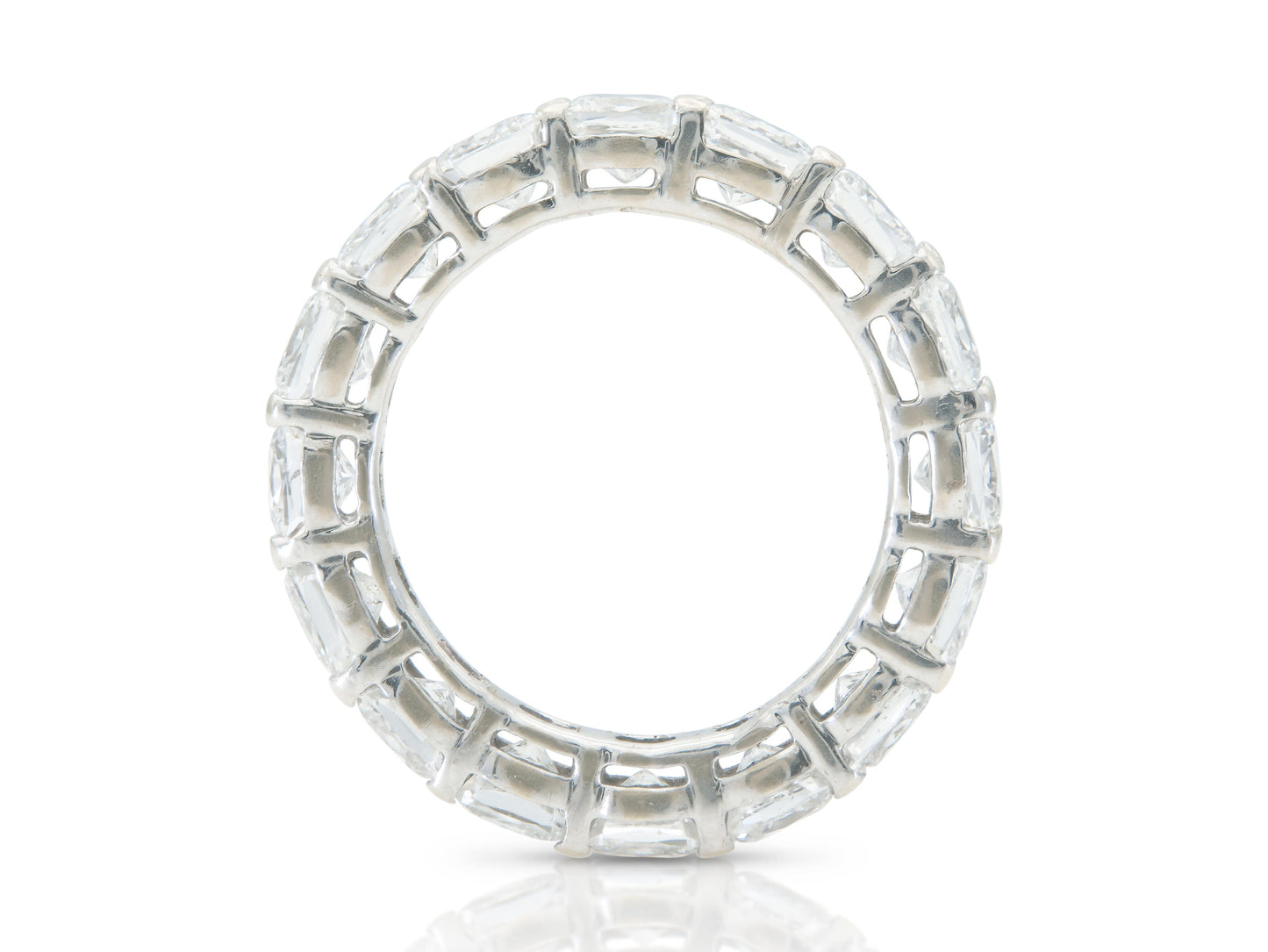6.40 Carat Cushion Cut Diamond Eternity Band