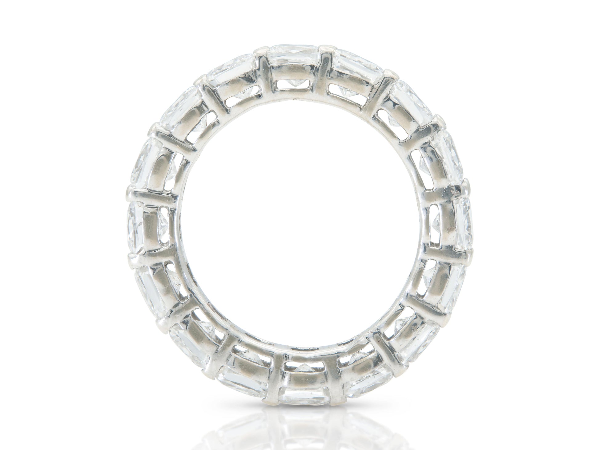 6.40 Carat Cushion Cut Diamond Eternity Band