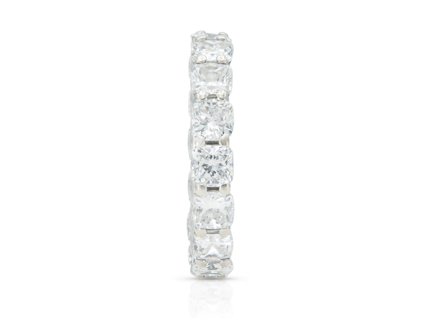 6.40 Carat Cushion Cut Diamond Eternity Band