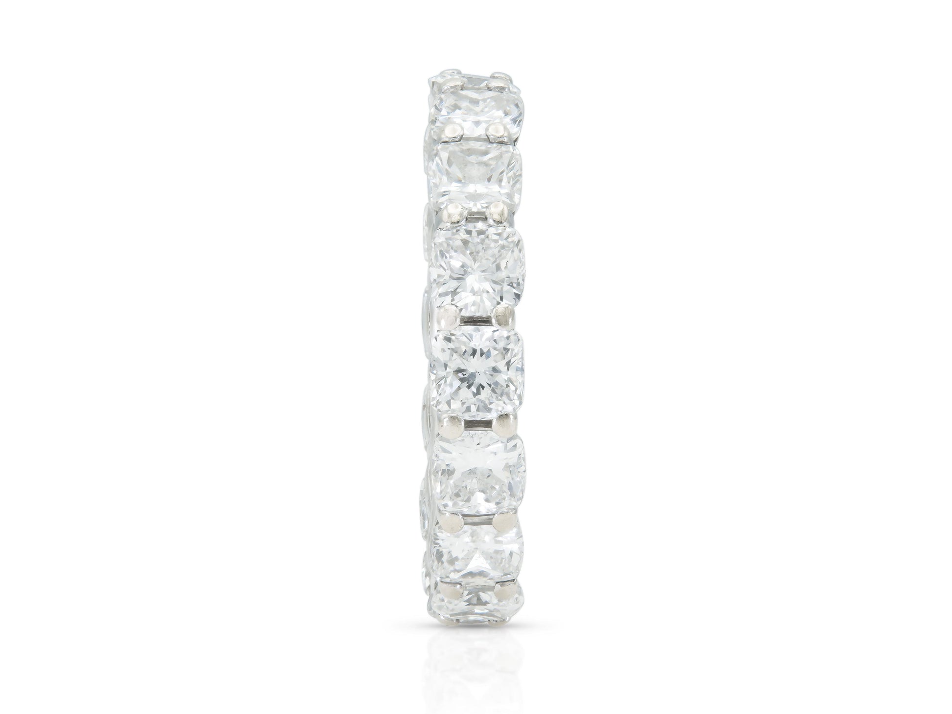 6.40 Carat Cushion Cut Diamond Eternity Band