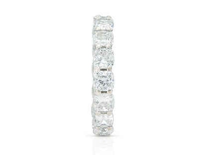6.40 Carat Cushion Cut Diamond Eternity Band