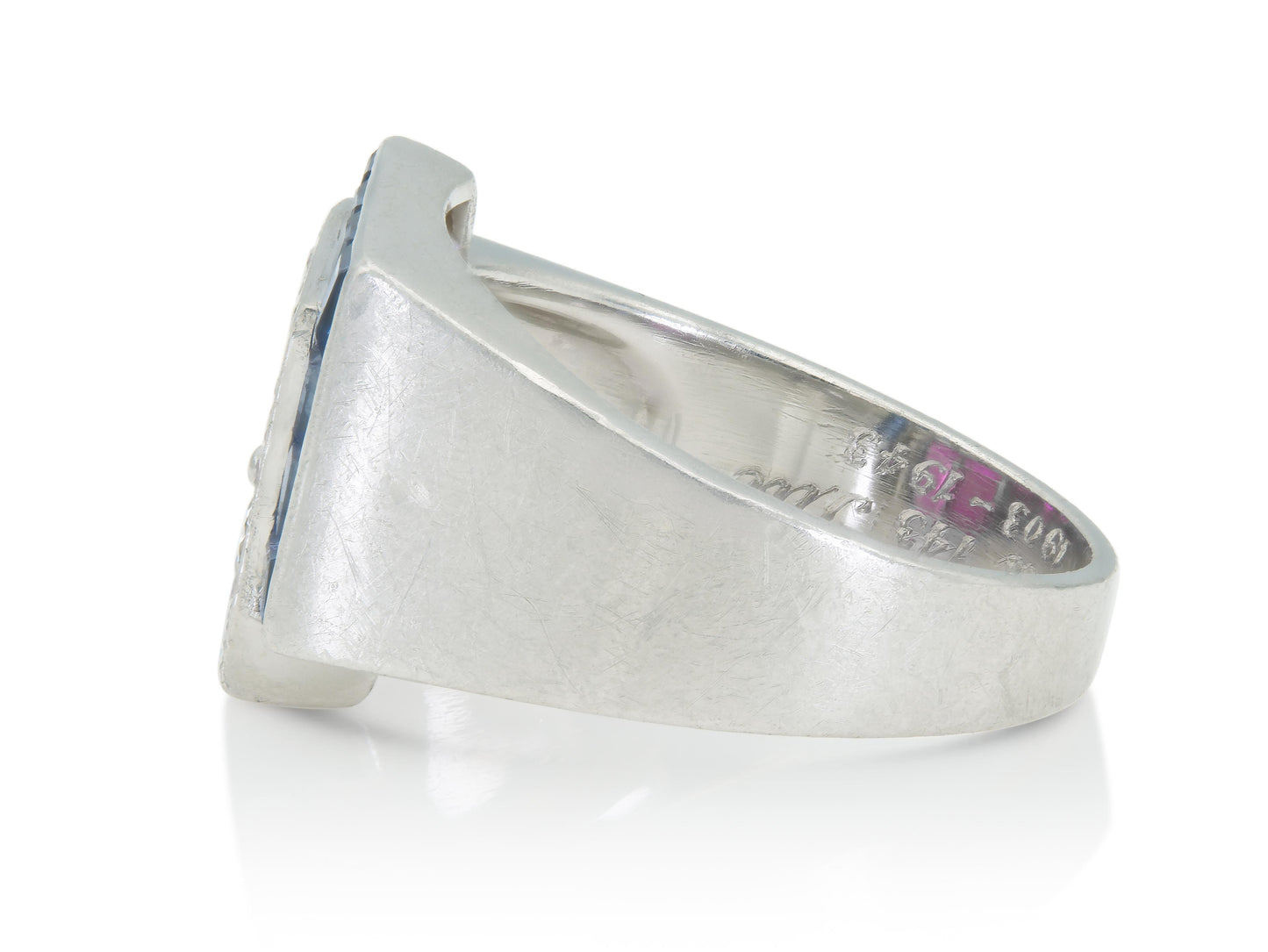 Vintage 1940s Retro Tiffany & Co. Ruby, Sapphire and Diamond Ring
