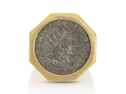 Vintage 1980s Bvlgari Moneta Coin Ring