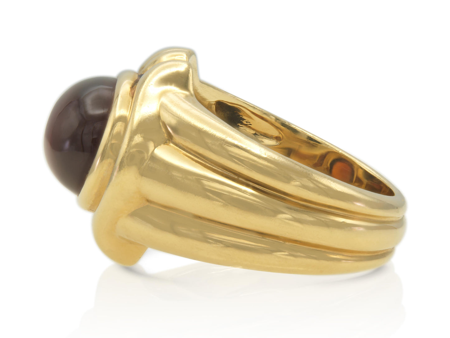 Vintage 1960s Bvlgari Cabochon Tourmaline Ring
