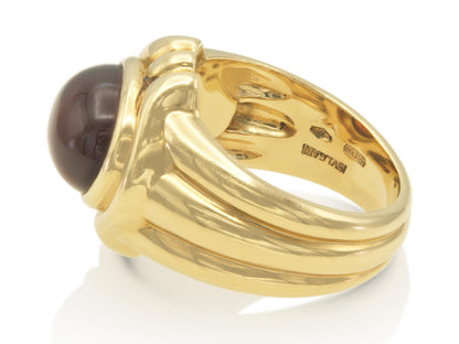 Vintage 1960s Bvlgari Cabochon Tourmaline Ring