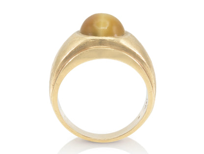 Vintage 1960s Tiger Eye Domed Ring