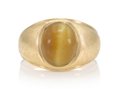 Vintage 1960s Tiger Eye Domed Ring