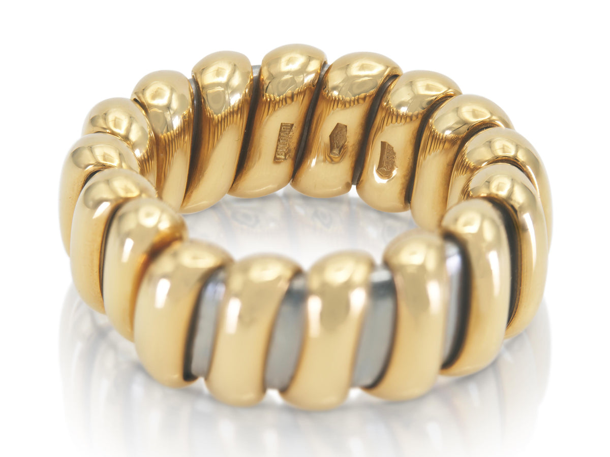 Vintage 1990s Bvlgari Two Toned HRing