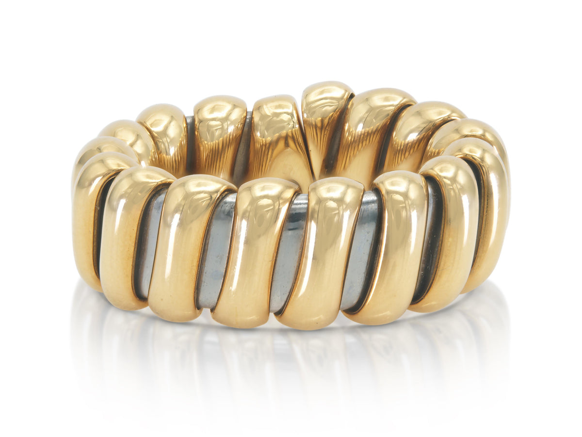 Vintage 1990s Bvlgari Two Toned HRing