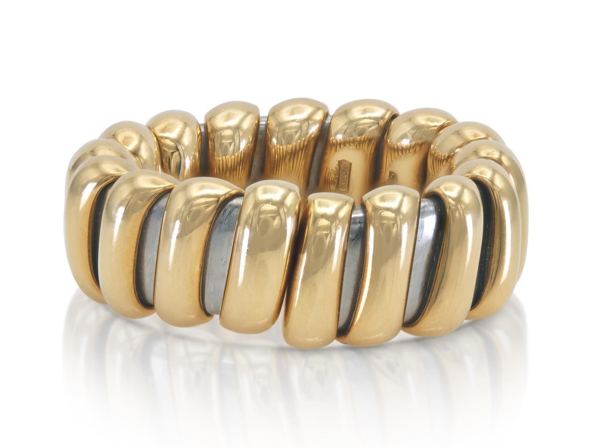 Vintage 1990s Bvlgari Two Toned HRing