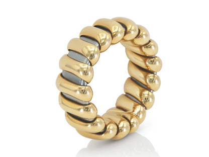 Vintage 1990s Bvlgari Two Toned HRing