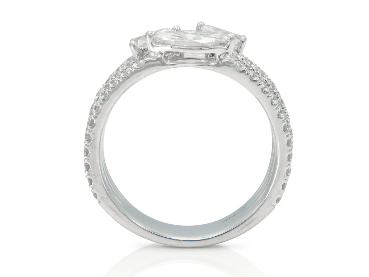 Kwiat Duet Four Row Ring with Diamonds