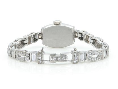 Vintage 1940s Hamilton 4.50 Carat Diamond Watch