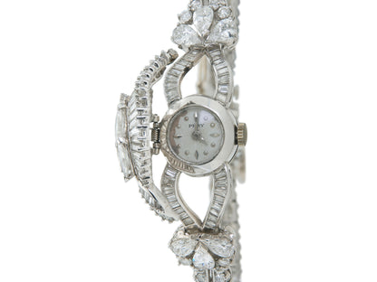 Vintage 1950s Pery 15.00 Carat Diamond Watch Bracelet