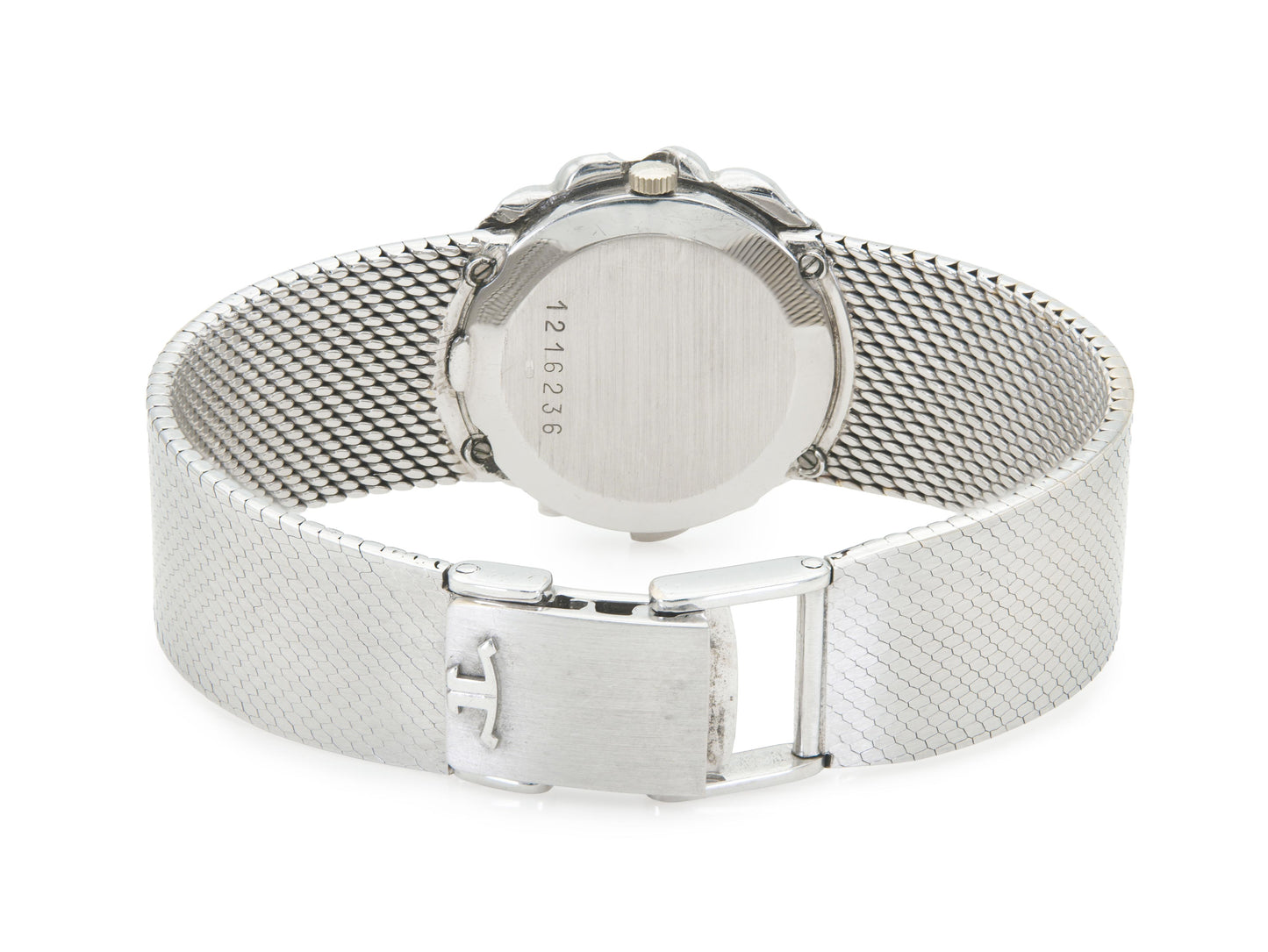 Vintage 1970s Jaeger-LeCultre White Gold Watch with Diamonds