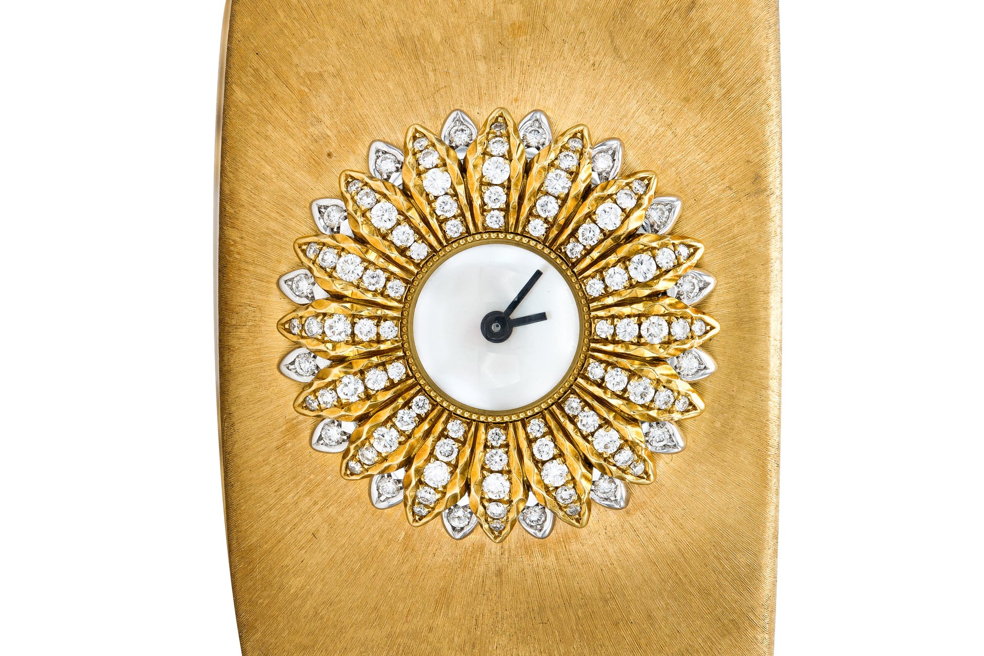 Buccellati Anthochron Gold Watch Bangle with Diamonds