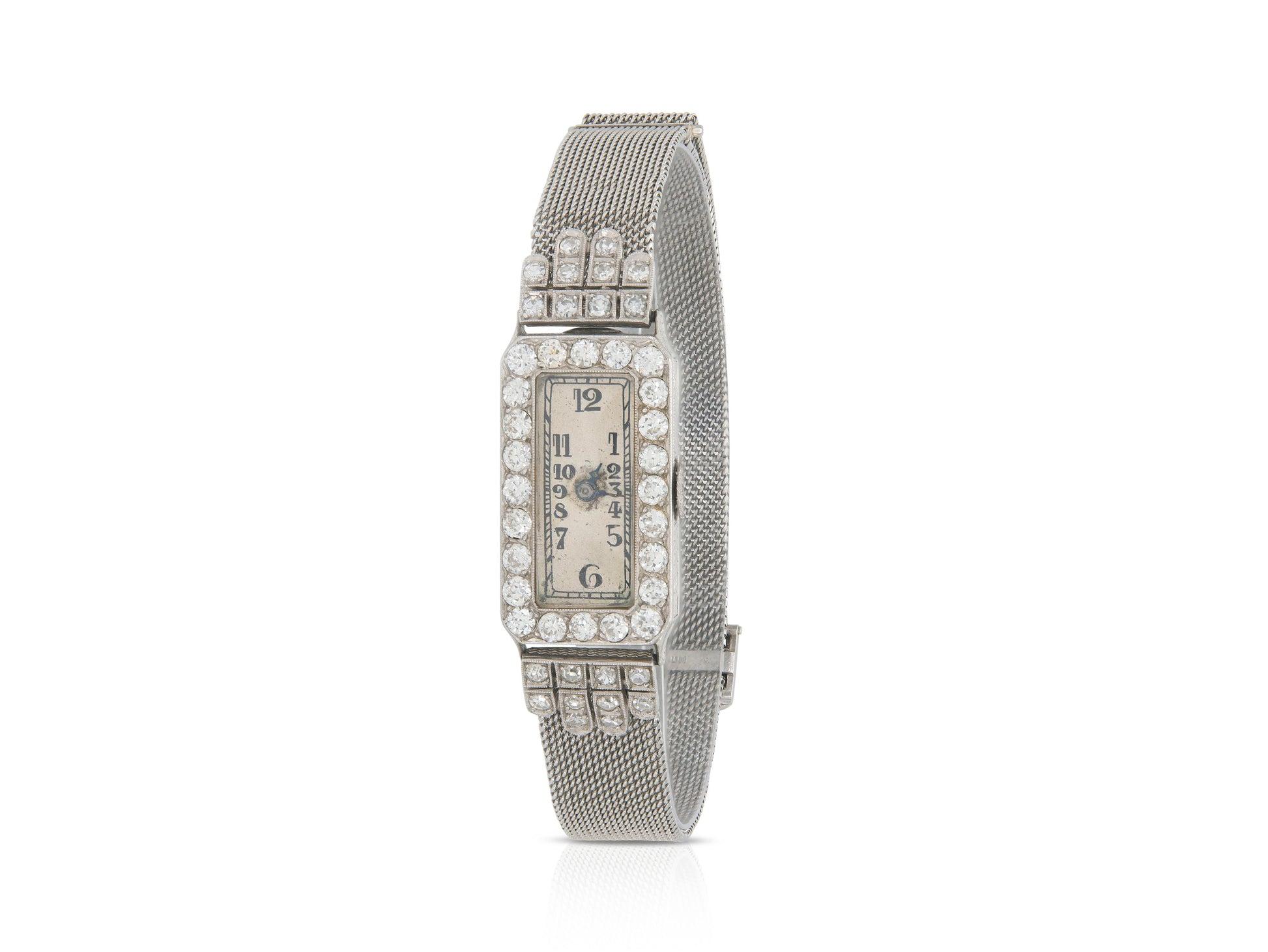 Antique Art Deco 1920s Audemars Piguet 2.30 Carat Diamond Watch