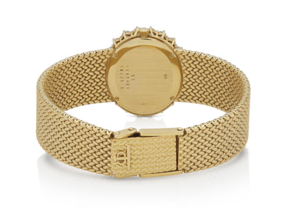 Vintage 1980s Baume & Mercier Gold and Diamond Watch