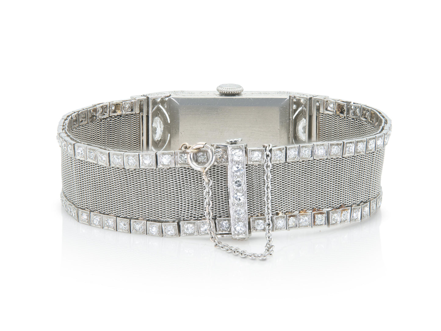 Antique Art Deco 1920s Glycine 5.40 Carat Diamond Watch
