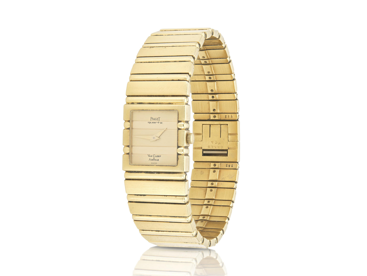 Vintage 1980s Piaget Gold Polo Watch for Van Cleef & Arples