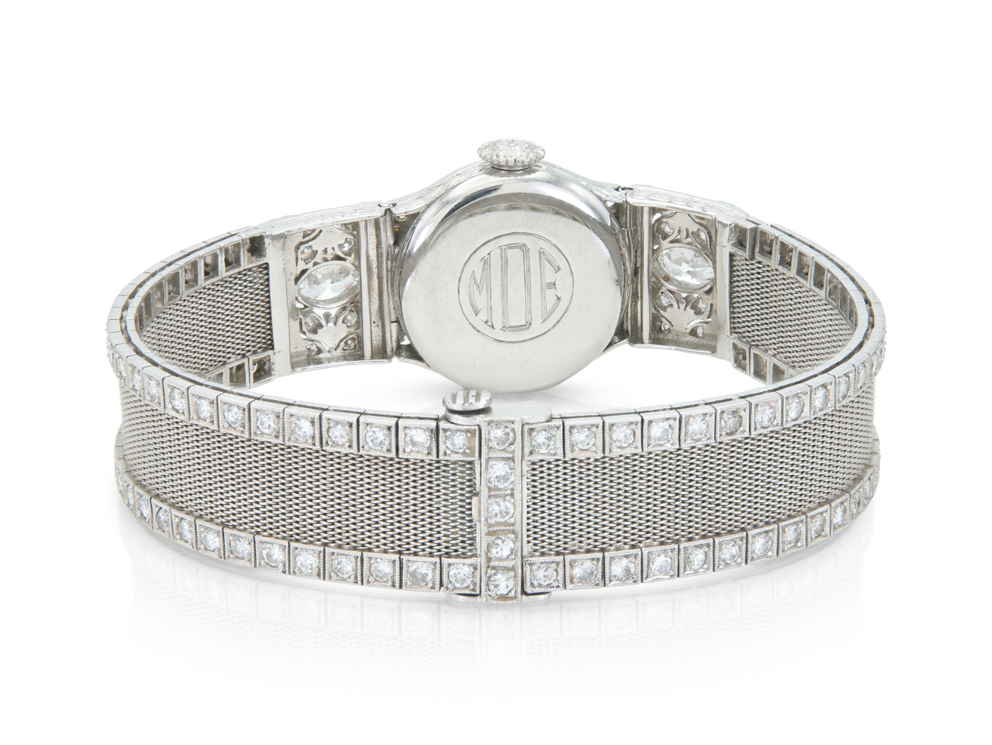 Antique Edwardian 1900s Shreve, Crump & Lox Co. and Patek Philippe Diamond Watch