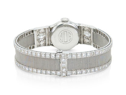 Antique Edwardian 1900s Shreve, Crump & Lox Co. and Patek Philippe Diamond Watch