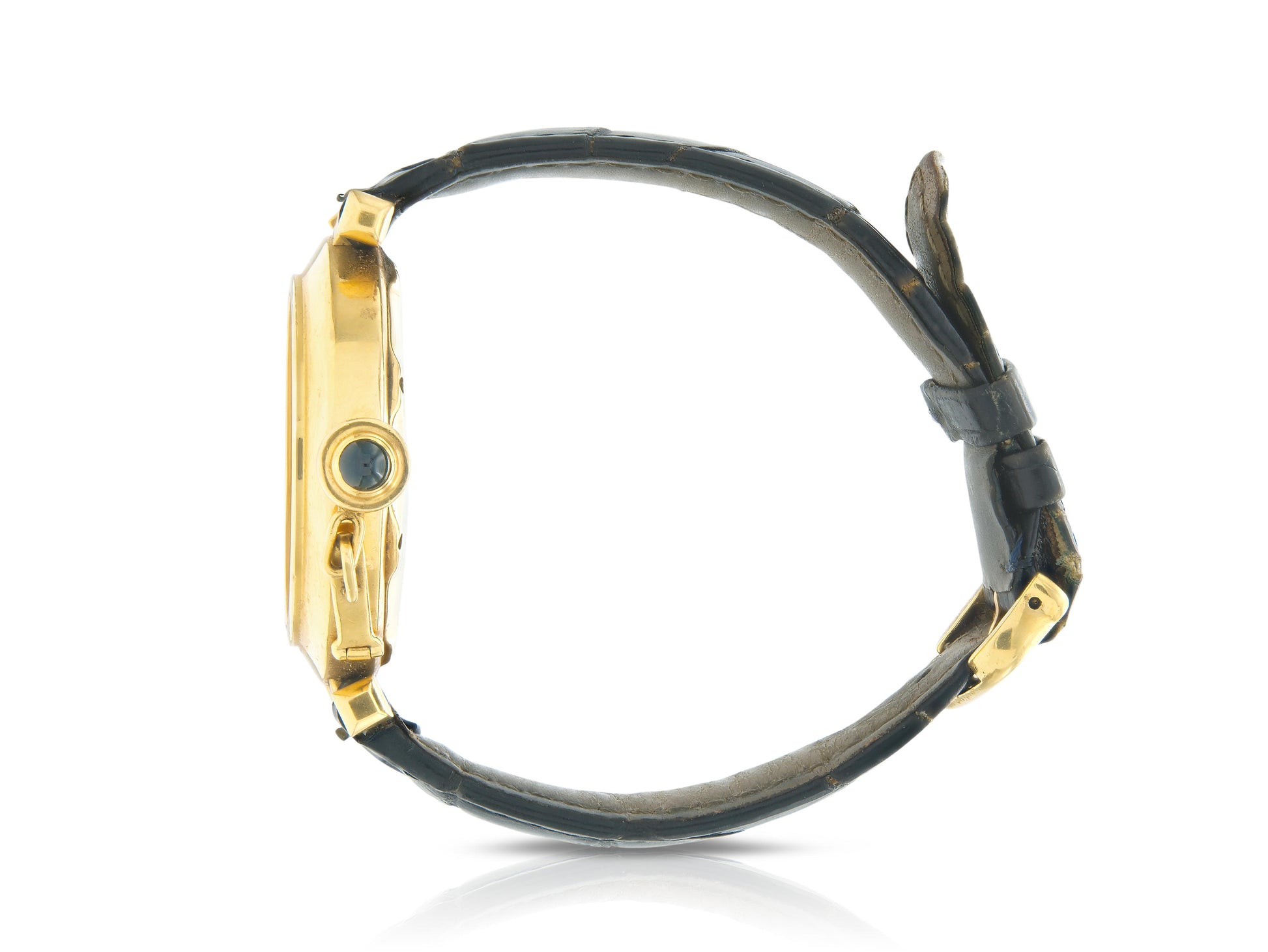 Vintage 1980s Cartier Gold Pasha Chronograph Watch