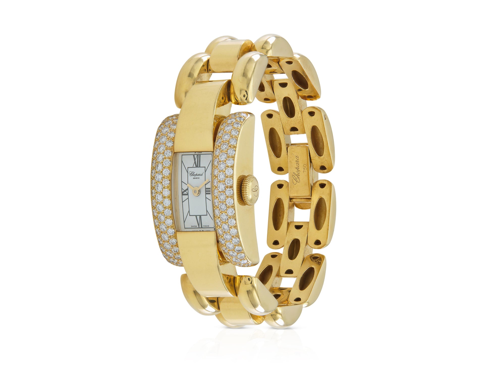 Vintage 1990s Chopard La Strada Watch with Diamonds