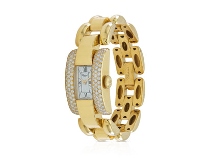 Vintage 1990s Chopard La Strada Watch with Diamonds