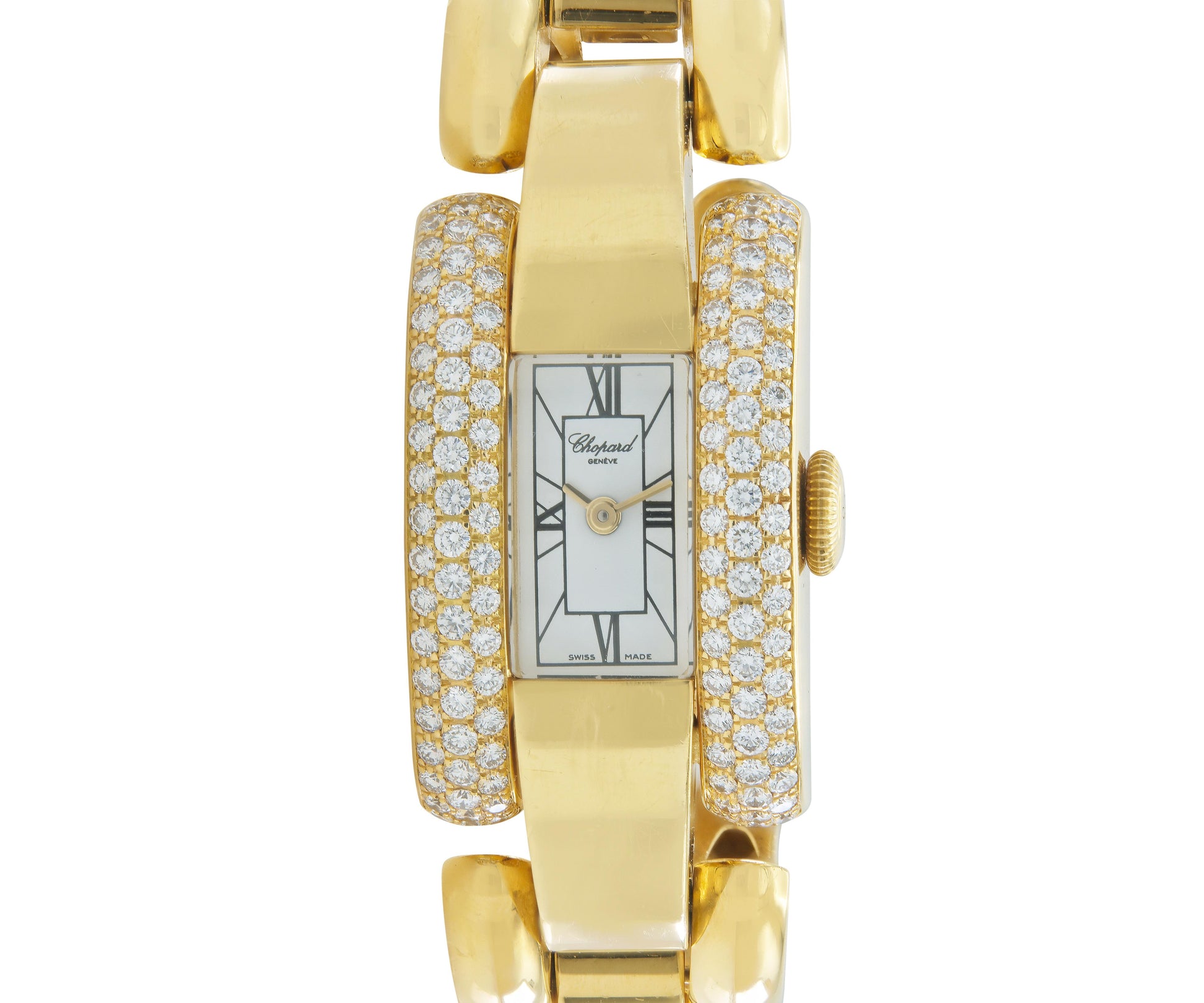 Vintage 1990s Chopard La Strada Watch with Diamonds