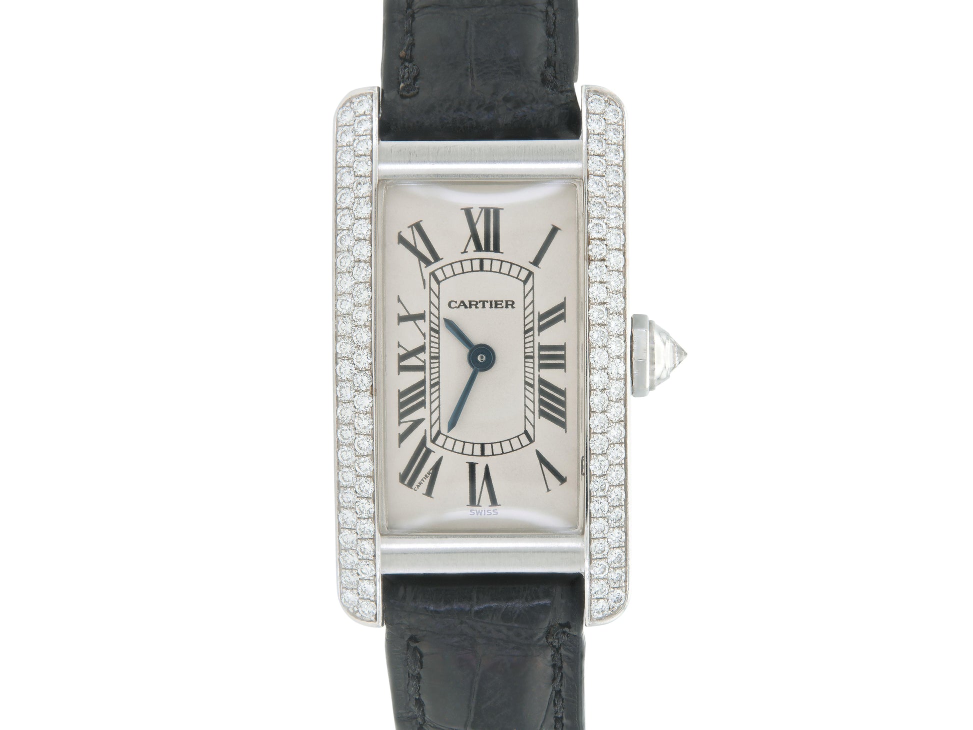Cartier Tank Américaine Watch with Diamonds