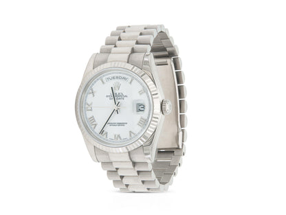 Rolex White Gold Presidential Day-Date Watch
