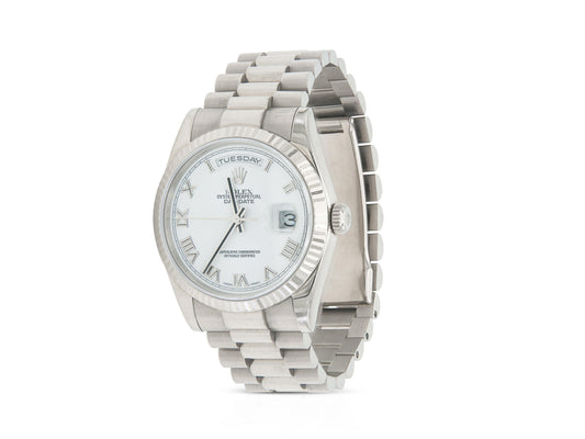 Rolex White Gold Presidential Day-Date Watch