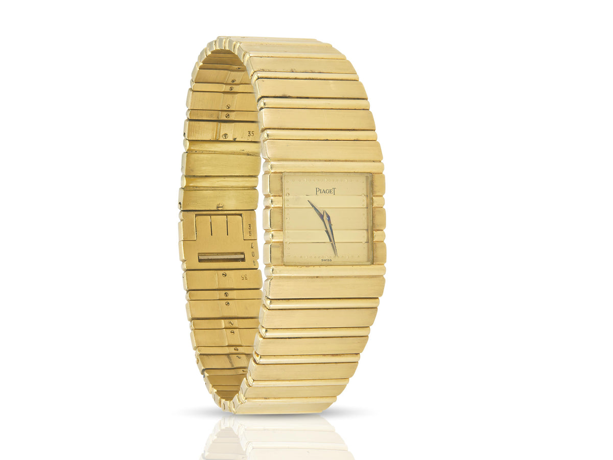 Vintage 1980s Piaget Gold Polo Watch