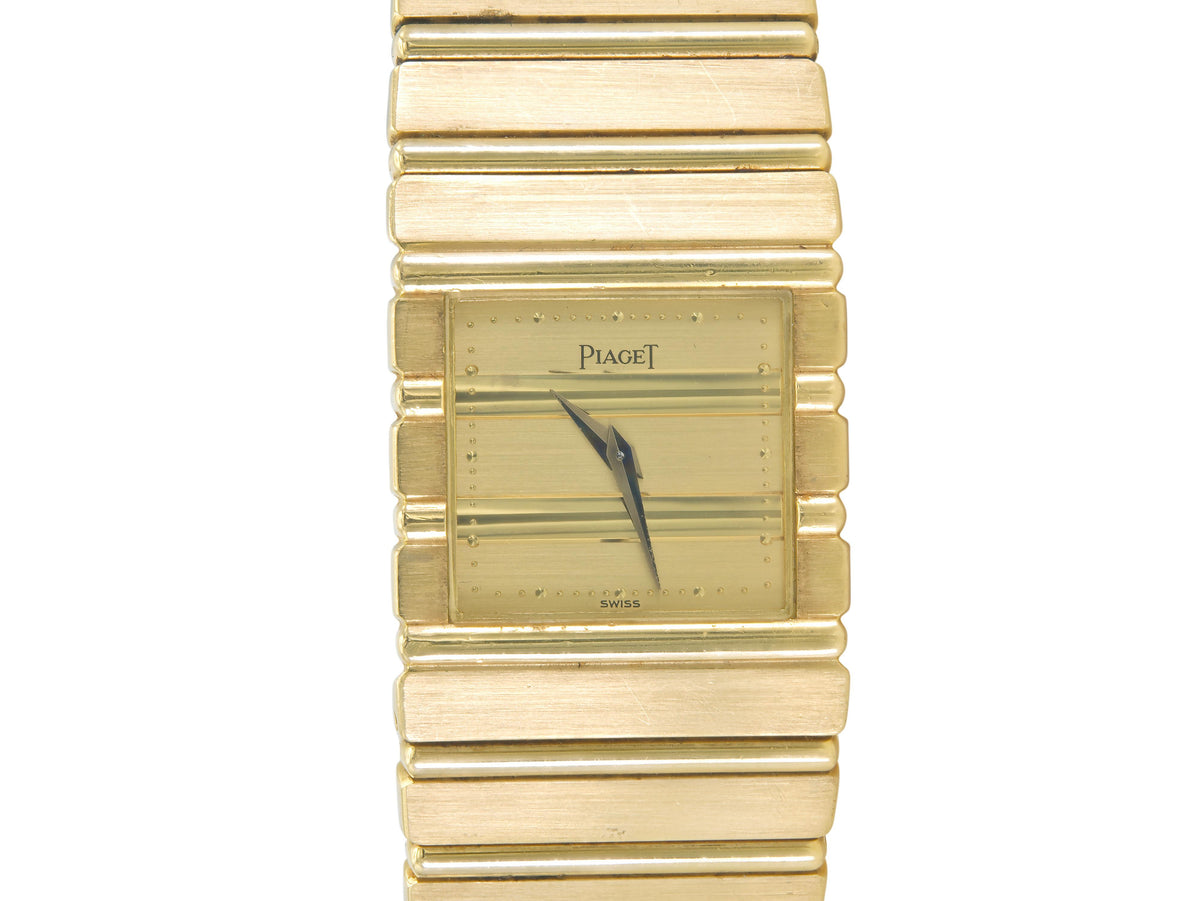 Vintage 1980s Piaget Gold Polo Watch