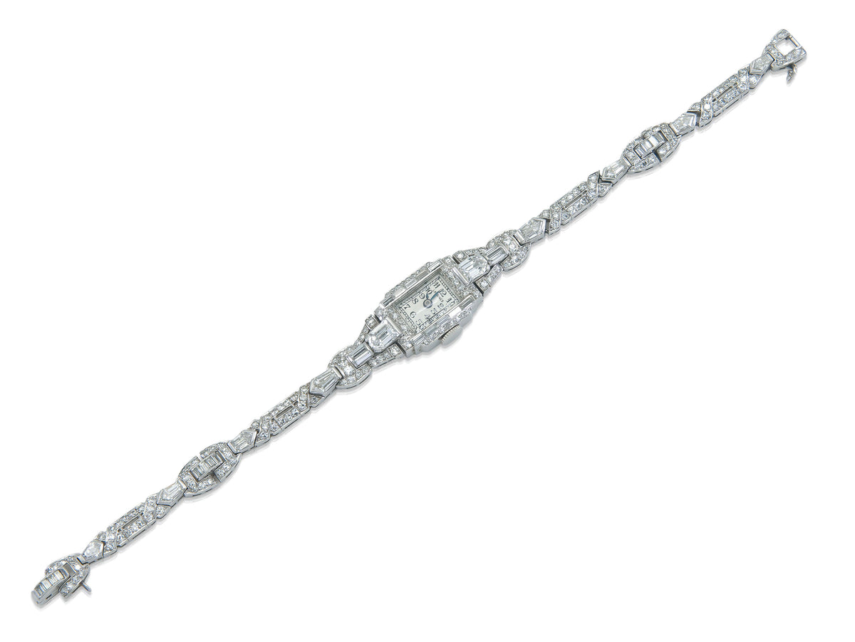 Antique Art Deco 1920s Longines Diamond Watch