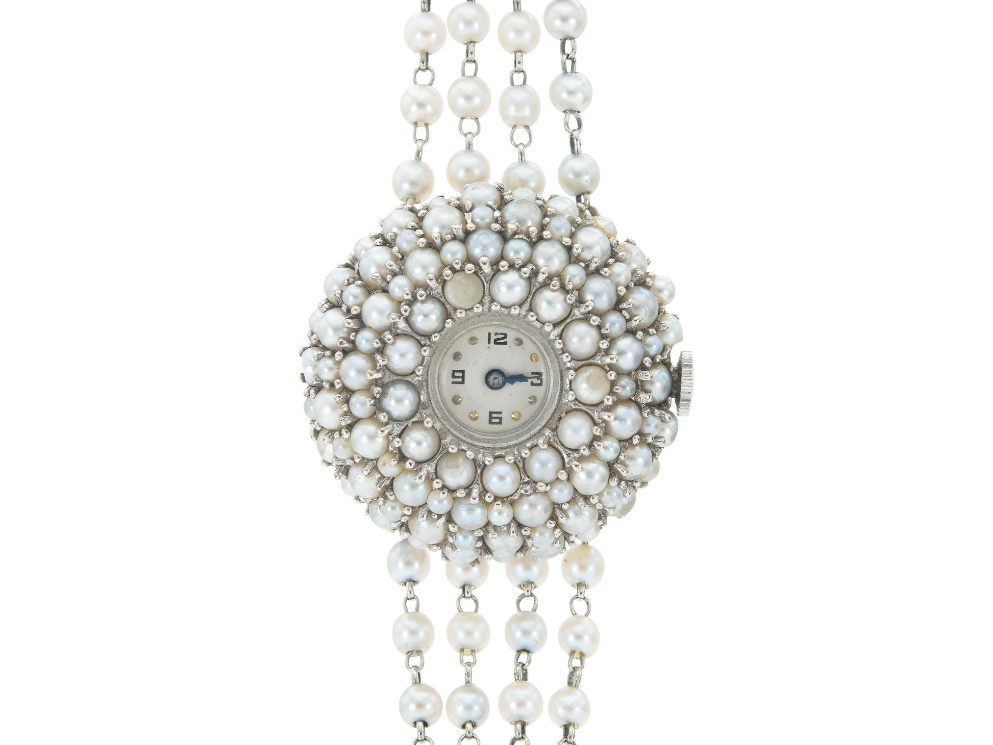 Vintage 1970s Lucien Piccard Pearl Watch